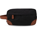 Toiletry Bag with Hanging Dopp Kit for Men, Water Resistant, Large Capacity Canvas Shaving Bag Perfect for Travel Toiletries Accessories - 10 Inch - Black
