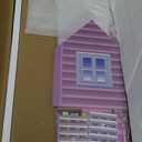 Wooden Dollhouse for Girls, 3-Story Doll House Playset with Furniture & Accessories, Large DIY Wooden Pink House for Kids, Pretend Play Dollhouse Kit, for Toddlers & Girls