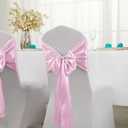 Horbaunal 12 Pack Light Pink Satin Table Runner 12 x 108 Inch, Smooth Table Runners for Wedding Banquets Birthday Party