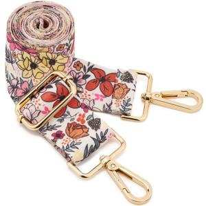 ZOOEASS Wide Shoulder Strap Adjustable Replacement Belt Guitar Style Crossbody Bag Handbag Strap Multicolor Canvas Straps(Wide:1.5in)(Color43)