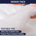 Dacron Polyester Cushions Wrap for Foam Padding, Batting for Upholstery,Quilt Batting by the Roll,200 GSM Upholstery Batting Medium Thick, Upholstery Batting, Cushions & DIY -48 inch * 10 Yards