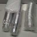 JOLLY CHEF 100 Pack 12 oz Clear Plastic Cups with Lids and Straws, Disposable Iced Coffee Cups with Lids for Smoothies, Milkshakes, Cold Drinks, Includes Paper Lid Liners