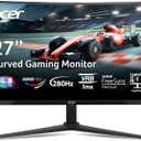 acer Nitro 27 Inch 1500R Curved Zero-Frame Full HD (1920 x 1080) Gaming Monitor | AMD FreeSync Premium | Up to 280Hz Refresh | 1ms VRB | One Display Port 1.4 and Two HDMI 2.0 Ports | XZ270