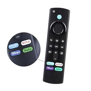New Voice Remote Control Replacement, Remote Control for  FireStick 3rd Gen, Stick/ 4K Max, 3rd/2nd Gen, Lite, Cube(1st Gen & 3nd Gen), for Insignia-Toshiba-Pioneer-AMZ FireSmart TVs