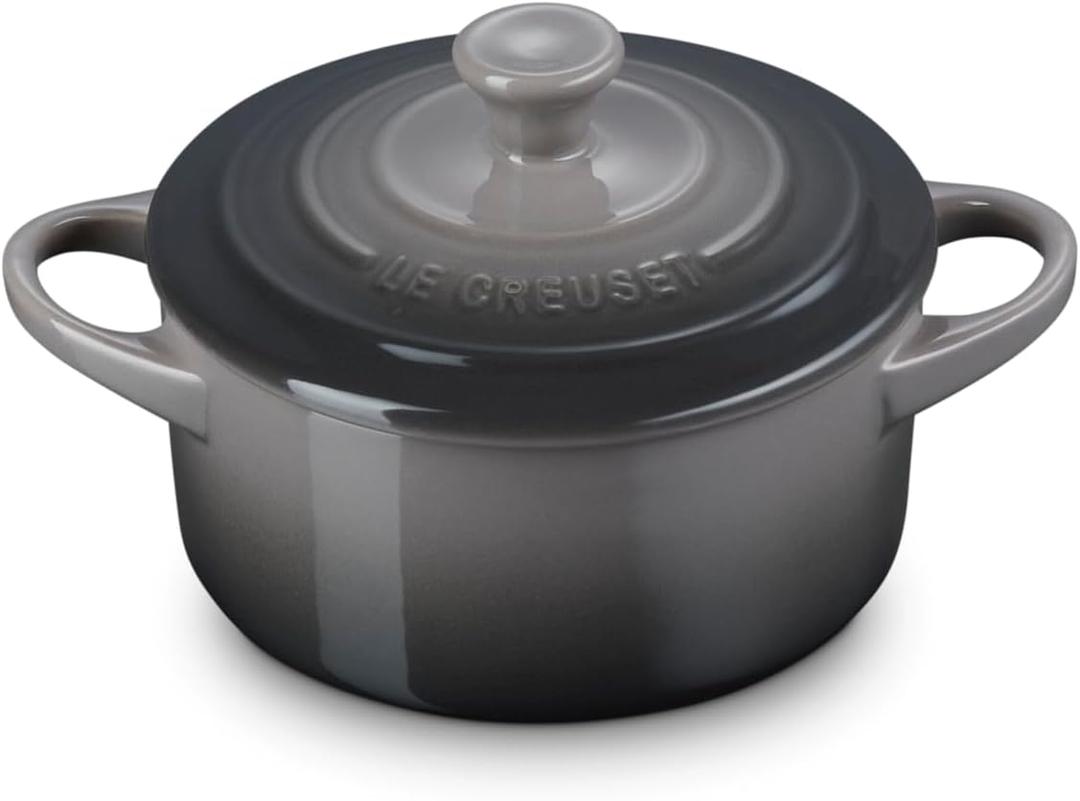 Le Creuset Stoneware Mini Round Cocotte, 14 oz., Oyster