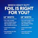 Reynolds Wrap Heavy Duty Aluminum Foil Roll, Thick Heavy Duty Foil for Added Strength and Durability, Secure Easy Open and Close Tab, 12 Inches Wide, 130 Sq. Ft.