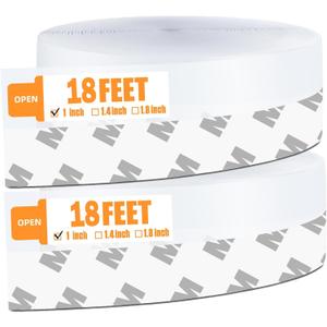 36 Ft Weather Stripping Door Seal Strip Tape,Silicone Door Draft Stopper,Self Adhesive Shower Door Bottom Seal and Door Insulation Strip for Door Frame Windows and Glass Gaps (Transparent, 25mm) (1 in x 36 ft)