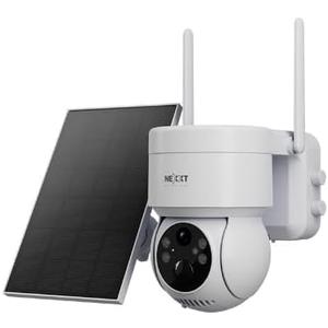 Nexxt Solutions Smart Wi-Fi Solar Camera - Outdoor PTZ, Motion Detection, Night Vision, Wireless Security Home Automation System Alexa &Google Home Compatible | Camara de Seguridad