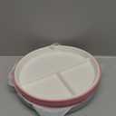 Elk and Friends Kids 7.8” Porcelain Divided Plates with Silicone Sleeves | Suitable for Babies/Kids/Toddlers | Microwave & Dishwasher Safe | Non Slip | Snack Dishes