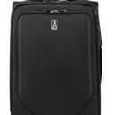 Travelpro Crew Classic Lightweight Softside Expandable Carry on Luggage, 2 Wheel Upright Rollaboard Suitcase, Men and Women, Carry On 22-Inch, Black