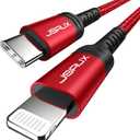 JSAUX USB C to Lightning Cable 6FT, [Apple MFi Certified] iPhone Cord Compatible with iPhone 14/14 Plus/14 Pro/14 Pro Max/13/13 Mini/13 Pro/13 Pro Max/12 Pro Max/11 Pro Max - Red