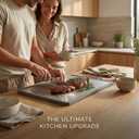 XL 16.7" Titanium Cutting Board - Double Sided for Meat & Veggie, Heavy Duty, Dishwasher Safe, Non-Toxic & Knife Friendly - Large Cutting Board for Kitchen, 1PC, 16.7"L x 11.5"W