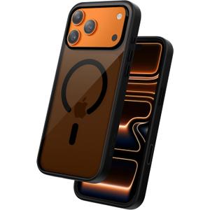 FLOLAB Surtect Tri-Fusion Magnetic for iPhone 17 Pro  Case Protective Slim Design Magsafe Compatible Military Grade - Full Black Translucent