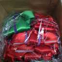 Crowye 14 Pcs Christmas Cabinet Bow for Kitchen Door Ribbon Bow Christmas Wreath Door Bows Festival Wrapping Decorations for Tree Kitchen Fireplace Home Front Party(Red & Green,Satin)