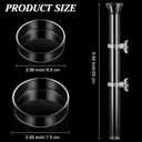 CHENGU 3 Pieces Shrimp Feeding Tube and Dish Set, 10 Inch Glass Shrimp Feeder Tube and 2 Aquarium Dish Bowl Fish Tank Feeding Supplies for Fish Tank Aquarium