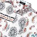 Men's Hawaiian Shirt Casual Short Sleeve Button Down Shirt Coconut Print Summer Beach Shirt with Pocket, XL