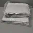 DOWNCOOL 7 Pcs White Pintuck Pinch Pleat Bed in a Bag, Soft Microfiber All Season Bedding Set for Bedroom with Sheets, Pillowcases & Shams, Size Queen