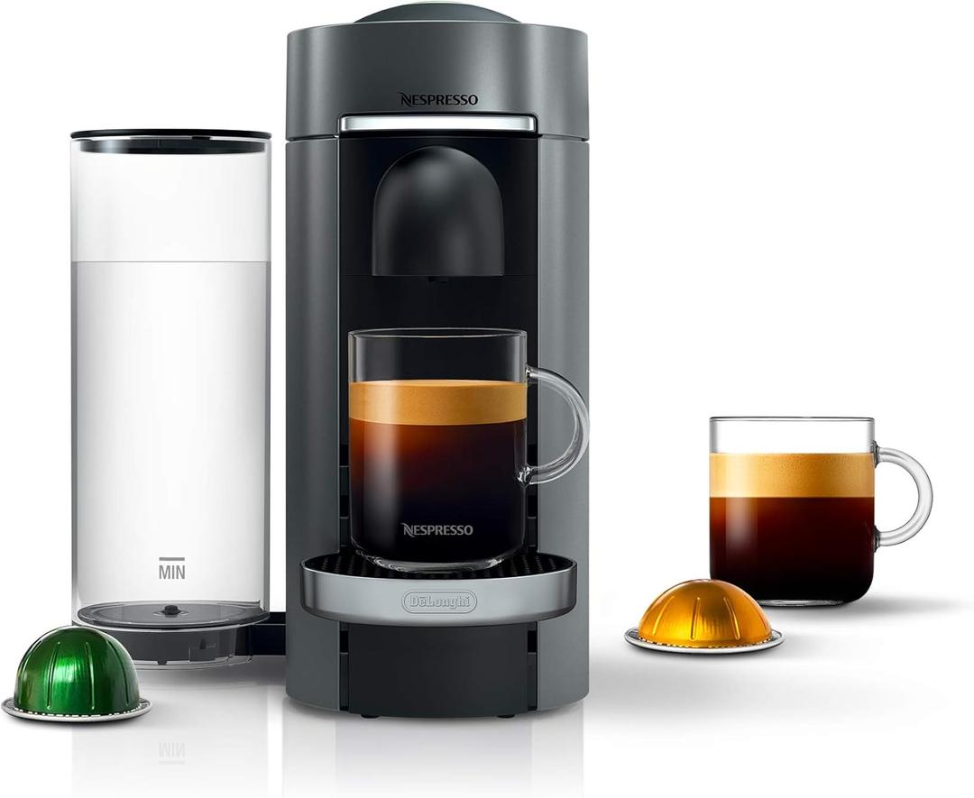 De'Longhi Nespresso Vertuo Plus Coffee and Espresso Maker by De'Longhi, Titan