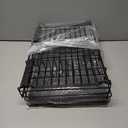 Dish Drying Rack - Expandable Rack, Large Capacity Dish Drainer for Kitchen Counter, Rust-Proof with Utensil Holder, Black