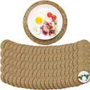 Colingmill 100 Sets 13 Inch Round Woven Placemats Bulk Farmhouse Boho
