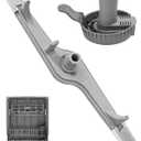 154568002 Dishwasher Lower Spray Arm -Complete with 5304518968 Support & 5304506518 Filter-Compatible with Frigidaire Electrolux Dishwasher Bottom Lower Spray Arm 5304517203 154250901 154414101