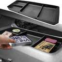 Under Center Console Organizer Compatible with 2025 2026 Chevy Equinox LT/RS/ACTIV Accessories, Custom Fit 2025 2026 Equinox Lower Storage Insert Tray, TPE Floor Console Organizer (NOT For EV)