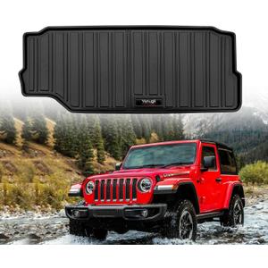 Custom for 2018-2026 Jeep Wrangler JL 2 Door Cargo Mats Trunk Liner All Weather TPE Protection Mat Accessories (for 2018-2026 Jeep Wrangler JL 2 Door)