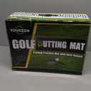 Putting Green Indoor,Wrinkle-Free Golf Mat with Auto Ball Return - Durable Solid Wood Base, Luxurious Velvet Surface - Ideal for Home or Office