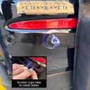 Thickest Rear Bumper Protector for Cars with Safety Reflector, Bumper Guard for Car  Heavy-Duty Protection & Safety, 47.2"x11.8"x1.7" Black