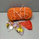 Tug of War Rope 60ft for Kids Adults, Outdoor Field Day Family Reunion Birthday Party Games, Outside Yard Backyard Lawn Camping Picnic Carnival Games for Team Building Activities, Orange