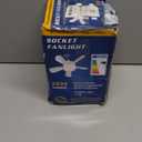 Socket Fan Light - Ceiling Fans with Lights and Remote Control, 3 Colors 3000K-6500K, 2000 Lumens,Powerful Airflow Quiet Fan Light Bulb Screw in Ceiling Fan for Bedroom, Living Room, Kitchen