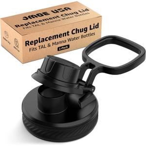 Jmoe USA Replacement Lid for Tal Ranger Pro and Manna Water Bottles | Fits 18, 26, 40, 64 oz Sizes | Shatter Resistant Material | Made of Food-Grade Plastic & Silicone | Easy Twist Cap