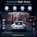 4 Channel 2.5K Dash Cam Front Rear Left Right, 170 Wide Angle Car Dash Camera with 5GHz WiFi & App Control, G-Sensor, Super Night Vision, 24H Parking Monitor, Loop Recording, 64GB SD Card Included