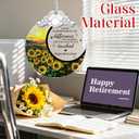 Retirement Gifts - Retirement Gift for Women, Men - Retired Ornament - Retired Gifts for Coworker, Boss, Employee, Teacher, Nurse, Friends, Women, Men - Stained Glass Christmas Ornament - Design E