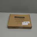 4x6 Floating Picture Frames Set of 2, Made of Metal and Double Real Glass, for Photo Size up to 6x8, Tabletop Display Home or Wedding Decoration (Vertical Gold)