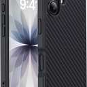 for iPhone 17 Case Carbon Fiber Black/Grey(Twill), Fits MagSafe, Military-Grade Drop Cover, Sturdy Bumper, Supports Wireless Charging