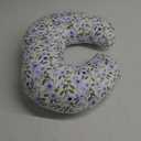 Nursing Pillow, Breastfeeding Pillow with Removable Cover, Ergonomic Breast Feeding Pillow, Baby Feeding Pillow for Mom Easier Breastfeeding- Original Size/Leaves