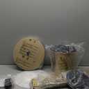 52" Gold Ceiling Fans with Lights, Champagne Ceiling Fan with 5 ABS Brushed Fan Blades and LED Kit, Brass Modern Flush Mount Low Profile Fan with Remote for Bedroom, Living Room, Kitchen