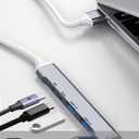 2 x USB C HUB Multiport Adapter, USB 3.0 Hub with PD Charging, USB C Data, USB3.0, 2*USB2.0 Ports, 5-in-1 USB C to USB 3.0 Hub for MacBook Pro, iPhone 15, Dell XPS, iPad Pro, etc