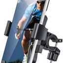 amzluv Bike Phone Holder Mount, Secure Handlebar Phone Mount Holder for Bike and Motorcycle, Suitable for iPhone and 4.5-6.8" Smartphones, Black