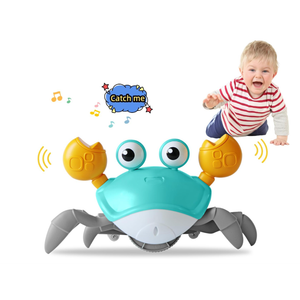Crawling Crab Baby Toy Fantastic Creatures Toys Infant Sensory Tummy time Toys 3 4 5 6 7 8 9 10 11 12 Babies boy Girl Learning Crawl 3-6 6-12 Walking Toddler Gifts for 36 Months Old (Green)