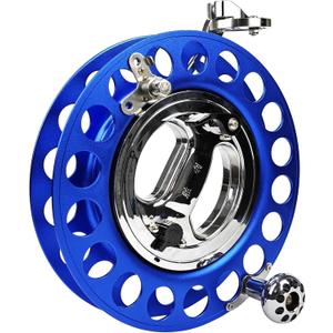 Simxkai 11-inch Professional Kite Winder with Brake, Heavy-Duty Metal Bearings, All-Directional Line Guide,for Adult Large Kite Flying(Blue)