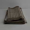 Ileading Kitchen Mat Sets 3 Piece Minimalist 3D Lattice Kitchen Floor Rugs with Non Slip Rubber Backing Machine Washable Farmhouse Runner Rugs for Laundry Hallway Doormat(Brown) (20"x32"+20"x48"+20"x59")