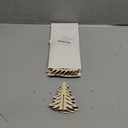 COCHIE DIY 3D Christmas Tree Wood Crafts to Paint, Paintable Unfinished Wooden Slices for Craft, Xmas Trees Cutouts Ornaments for Painting Decorations (24 PCS)