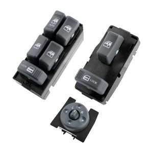 Master Power Window Switch Mirror Control Driver & Passenger Side 4 Door, Compatible with 1994-2001 Chevy GMC C1500 C2500 C3500 K1500 K2500 K3500 Tahoe Yukon, Replaces# 15151360 15151362 15009690