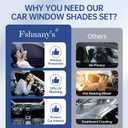 8PCS Car Window Shades for Subaru Outback 2020-2025, Window Covers for Outback Windshield Side Rear Windows, Full Set Privacy Protection Car Sunshade Accessories with UV Blocking for Camping Napping