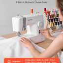 VEVOR Sewing Machine, 18 Stitch Applications, with LED Light and Foot Pedal, Simple Dial Control, Interior Metal Frame, Lightweight and Portable Beginner Sewing Machine for Adults Crafts and Mending
