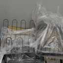 Adjustable Stainless Steel Wall Mounted Over the Sink Dish Drying Rack, Large Capacity Pot Rack Dish Rack with Utensil Holder for Kitchen Storage Organizer Patent Pending (Black)