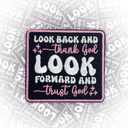 Look Back and Thank God Patch Other Size Christian Iron/Sew On
