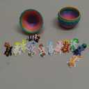 12 Pcs 3D Printed Dragon Figurines Set in Rainbow Egg - 1.9 Inch Mini Articulated Dragon Collection with Movable Joints, Fantasy Easter Decoration Gift for Adults